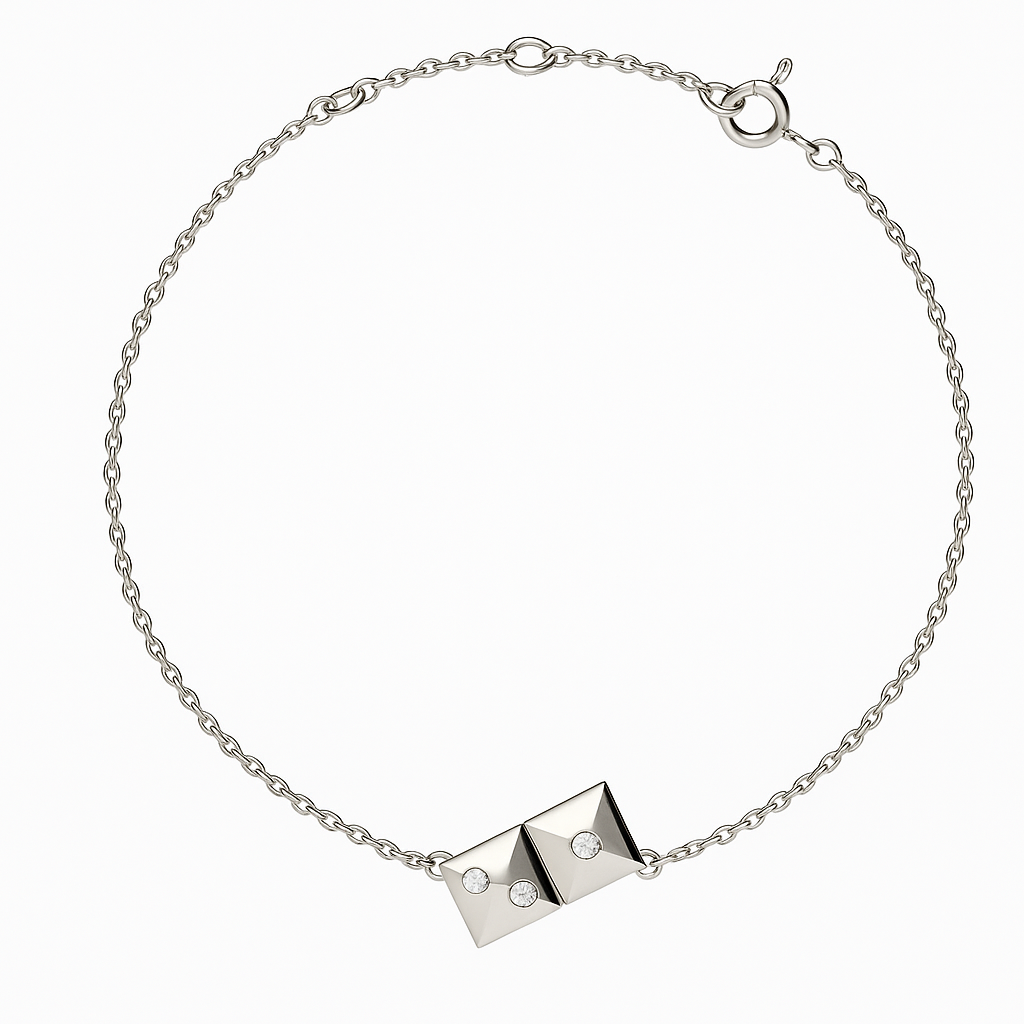 BRACELET_BEAUTIFUL _925 SILVER & 3xCZ