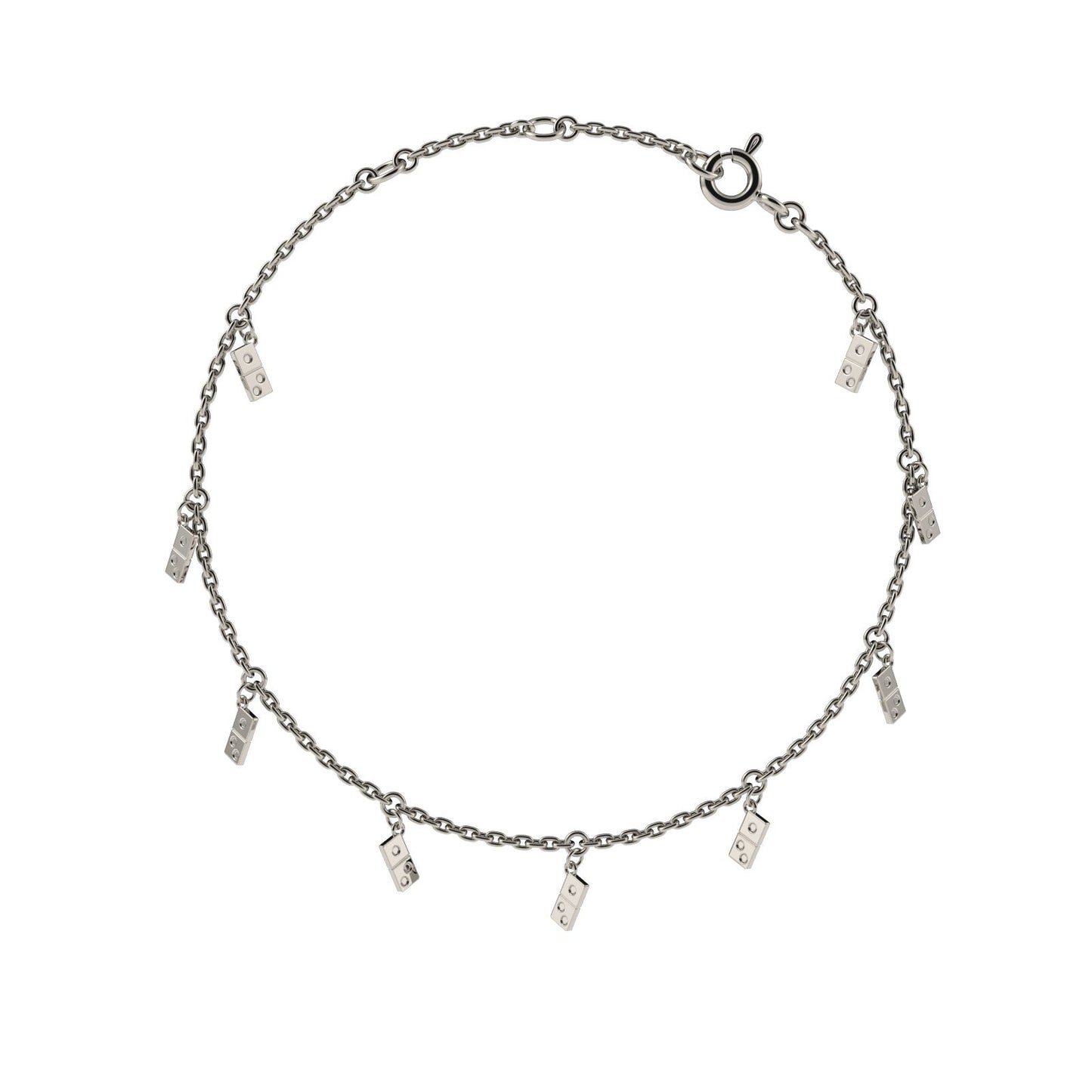 BRACELET_TILE TASSELS_925 SILVER
