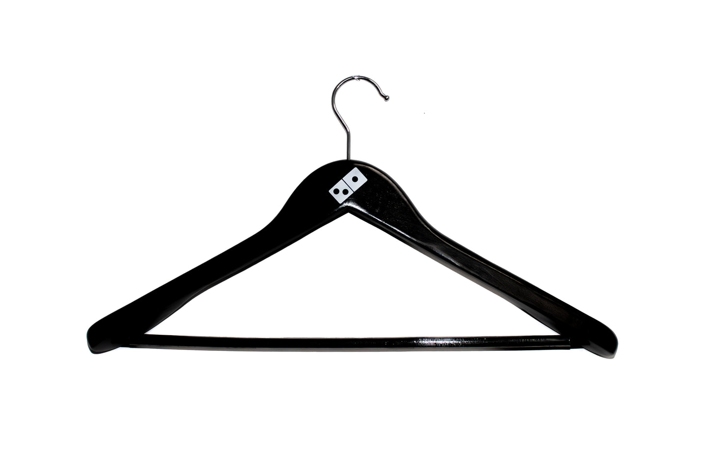 Clothes Hanger-Adults-Black-Premium-Shoulders