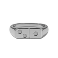 Kicking Goals Signet Ring — 925 Sterling Silver
