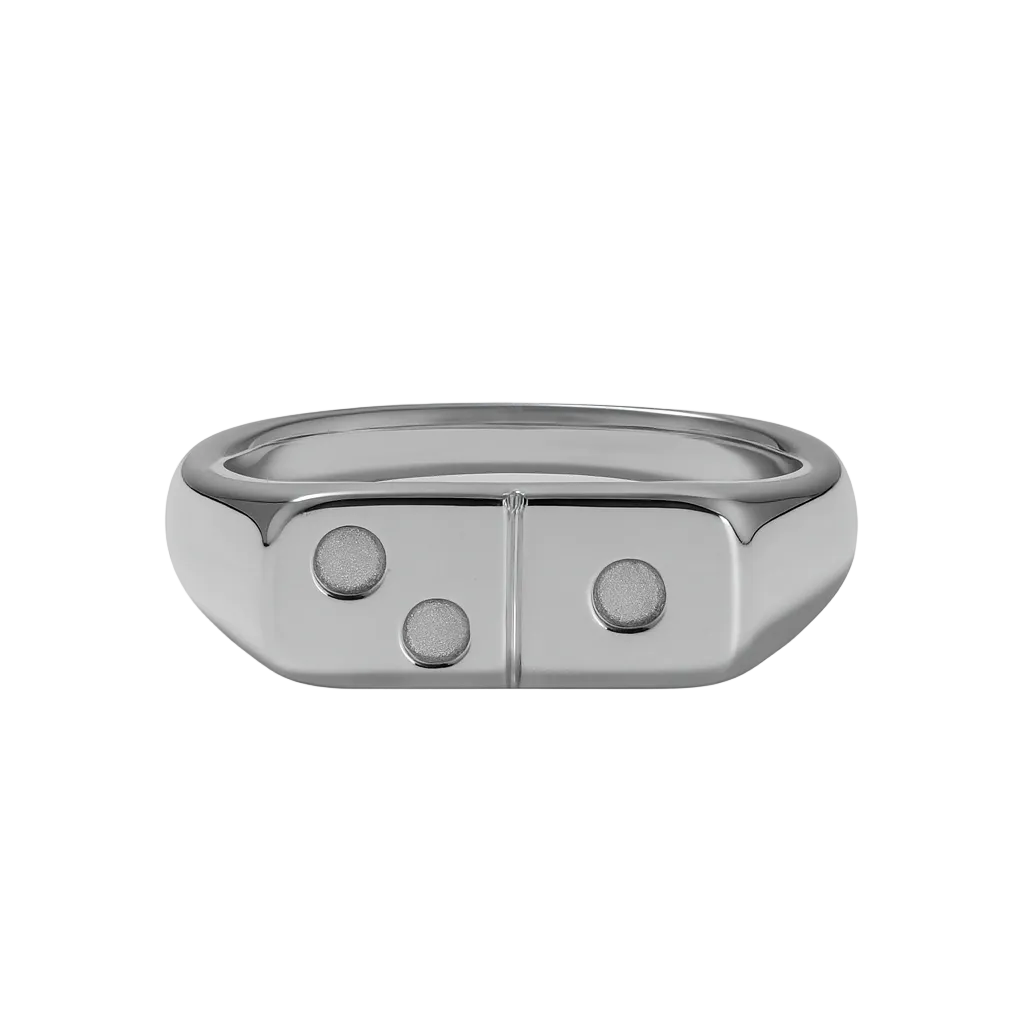 Kicking Goals Signet Ring — 925 Sterling Silver