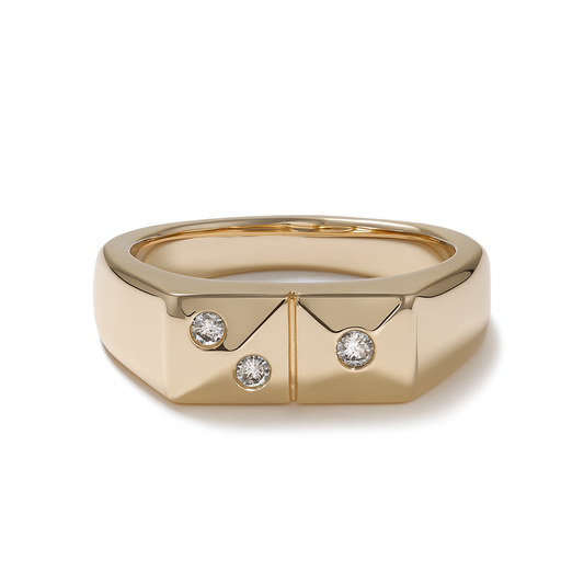 RINGS SIGNET_TOGETHER WE PEAK_10k YG_DIA