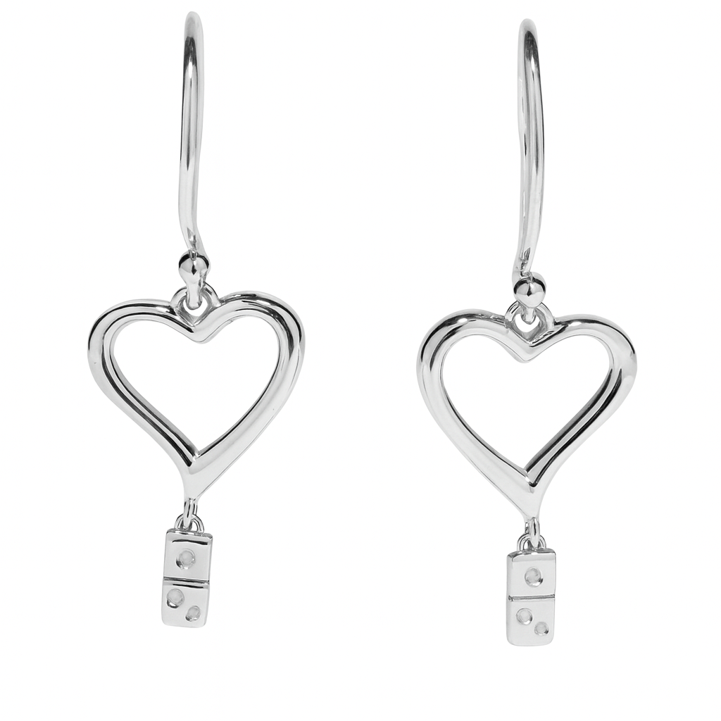 Domino's Drop Tile Earings — 925 Sterling Silver