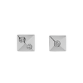 Domino's  Come Together Stud Earrings — 925 Sterling Silver with Diamonds