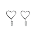 Domino's Heartbeats Stud Earings — 925 Sterling Silver