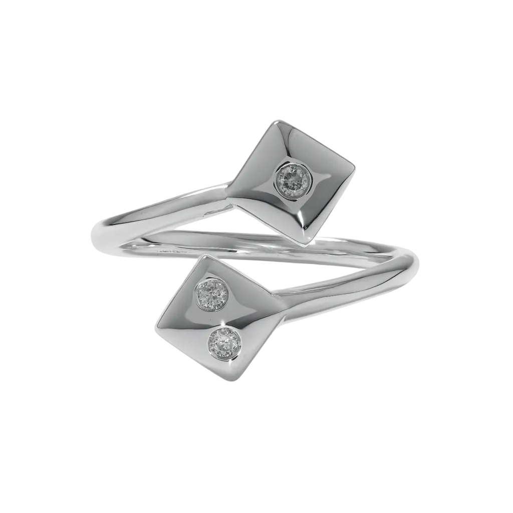 Come Together Ring — 925 Sterling Silver with Cubic Zirconias