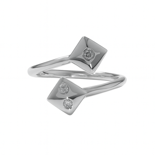 RINGS_COME TOGETHER WITH SPARKLES_925 SILVER_CZ