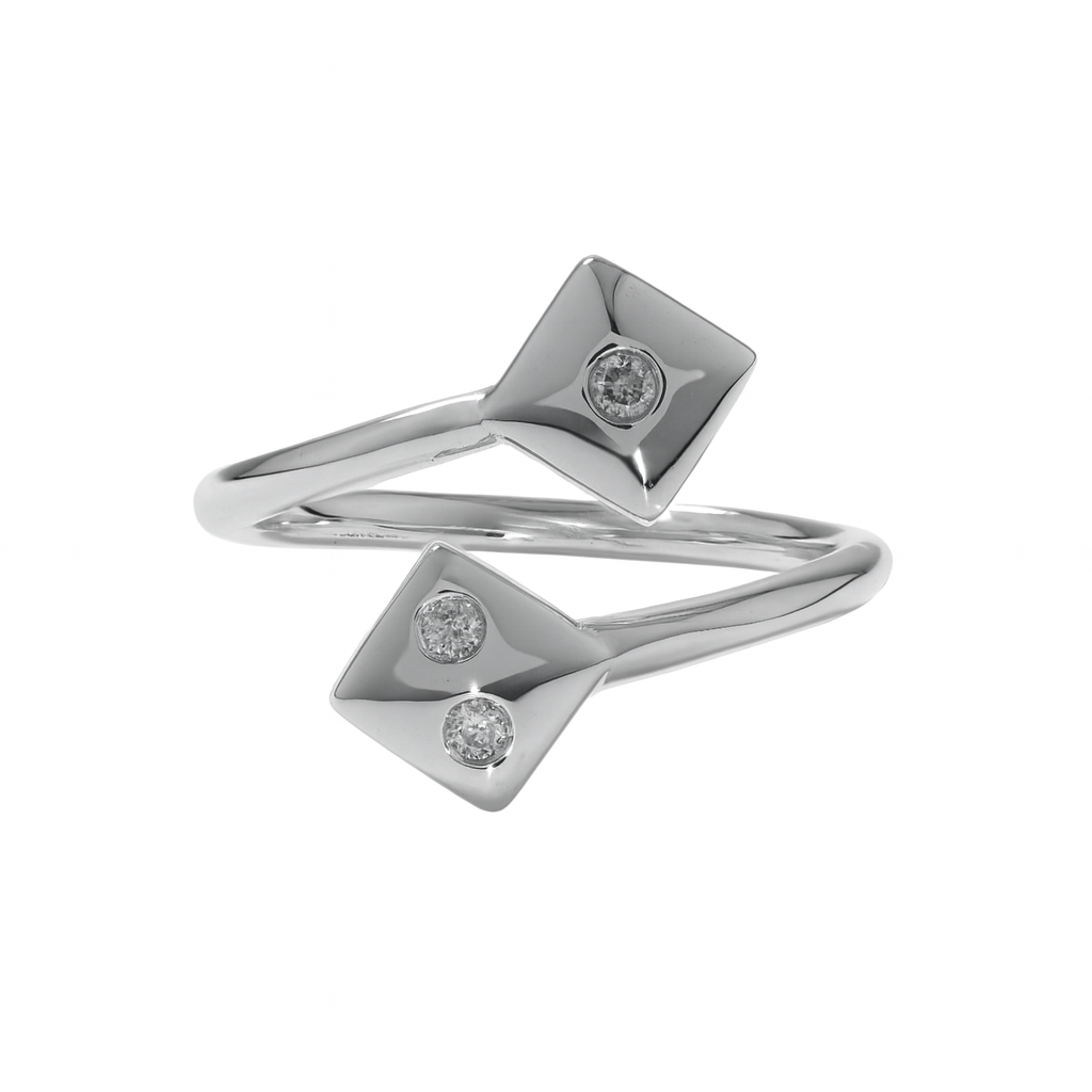 Come Together Ring — 925 Sterling Silver with Diamond
