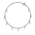 Tile Tassel Bracelet — 925 Sterling Silver