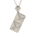 Beautiful Pendant Necklace — 925 Sterling Silver with Cubic Zirconias (Pendant Only)
