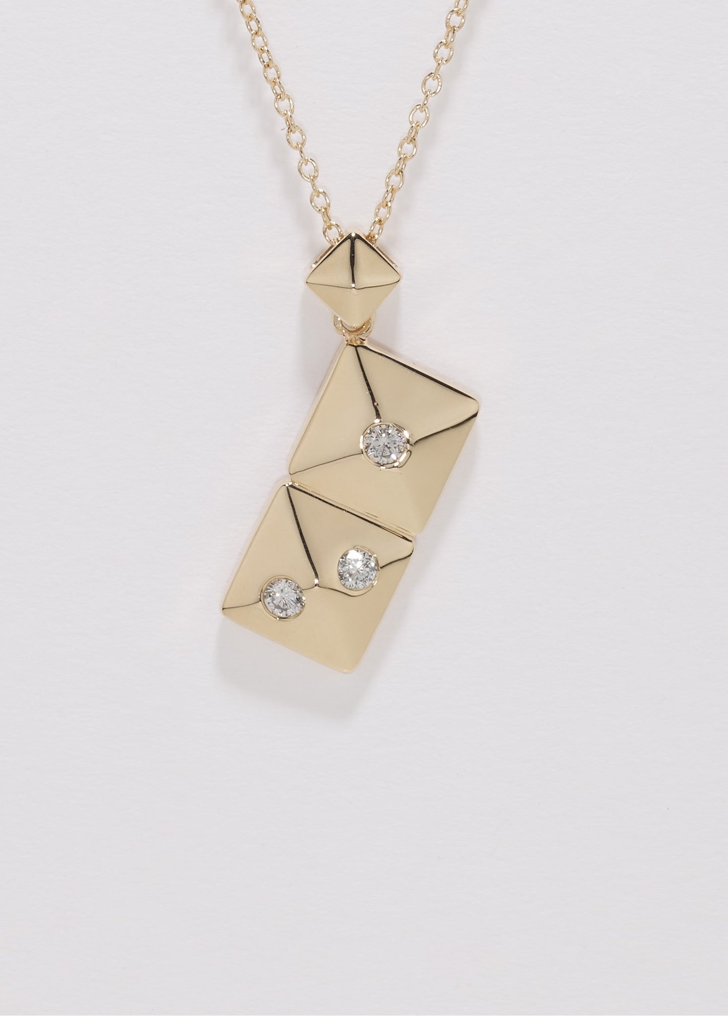 NECKLACE PENDENT ONLY_Beautiful_10k YELLOW GOLD_3x DIA