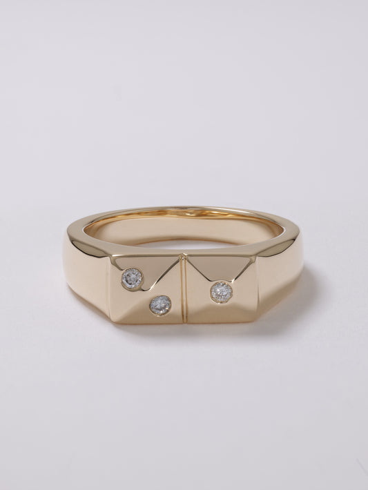 RINGS SIGNET_TOGETHER WE PEAK_10k YG_DIA