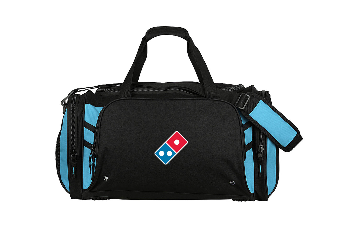 Bag Sports-50L-Black & Cyan-Domino's Tile