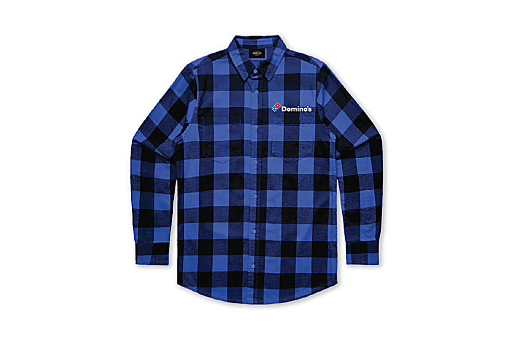 Flanno Long Sleeved Shirt with Domino's Logo