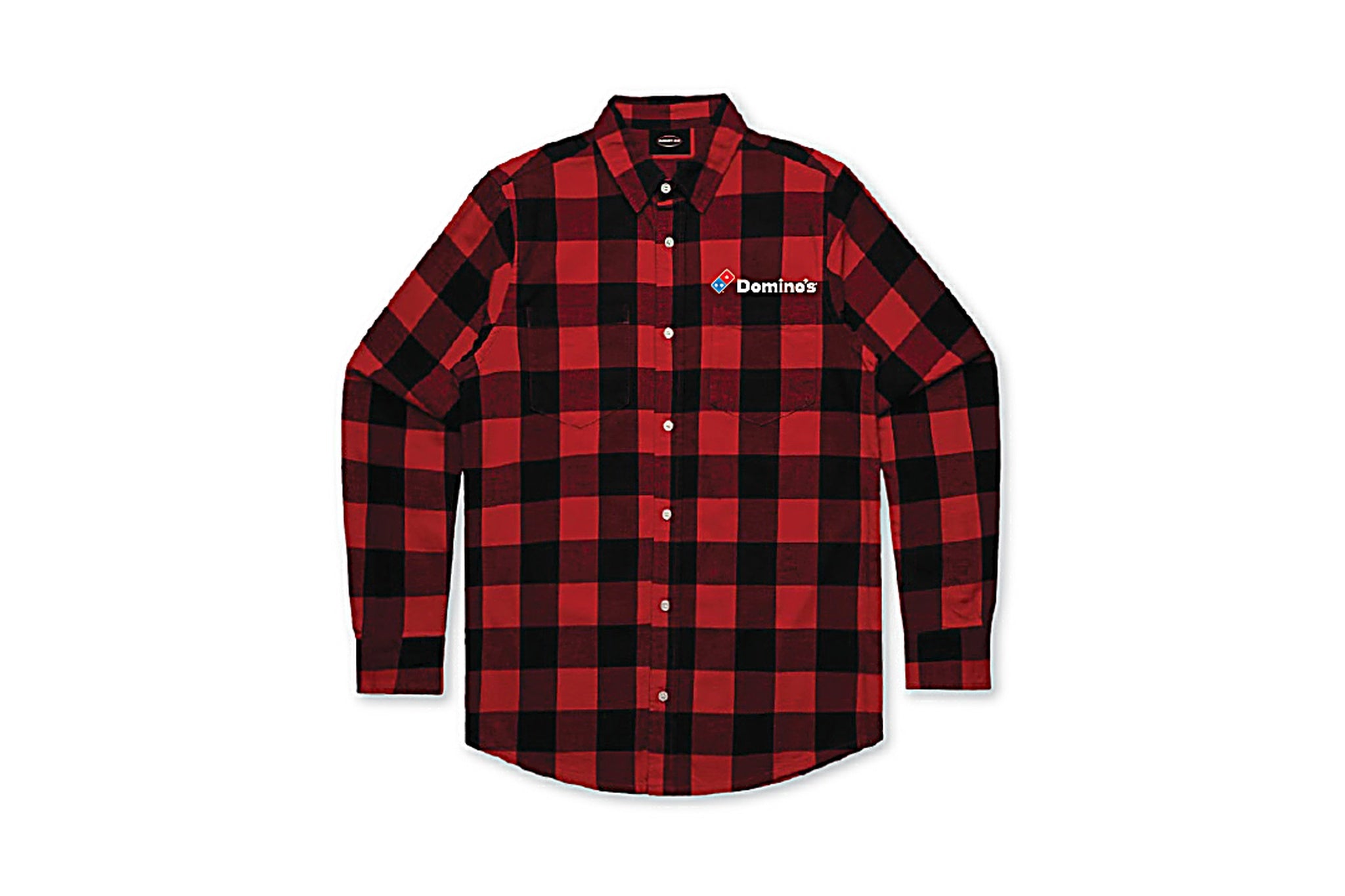 Flanno Long Sleeved Shirt with Domino's Logo