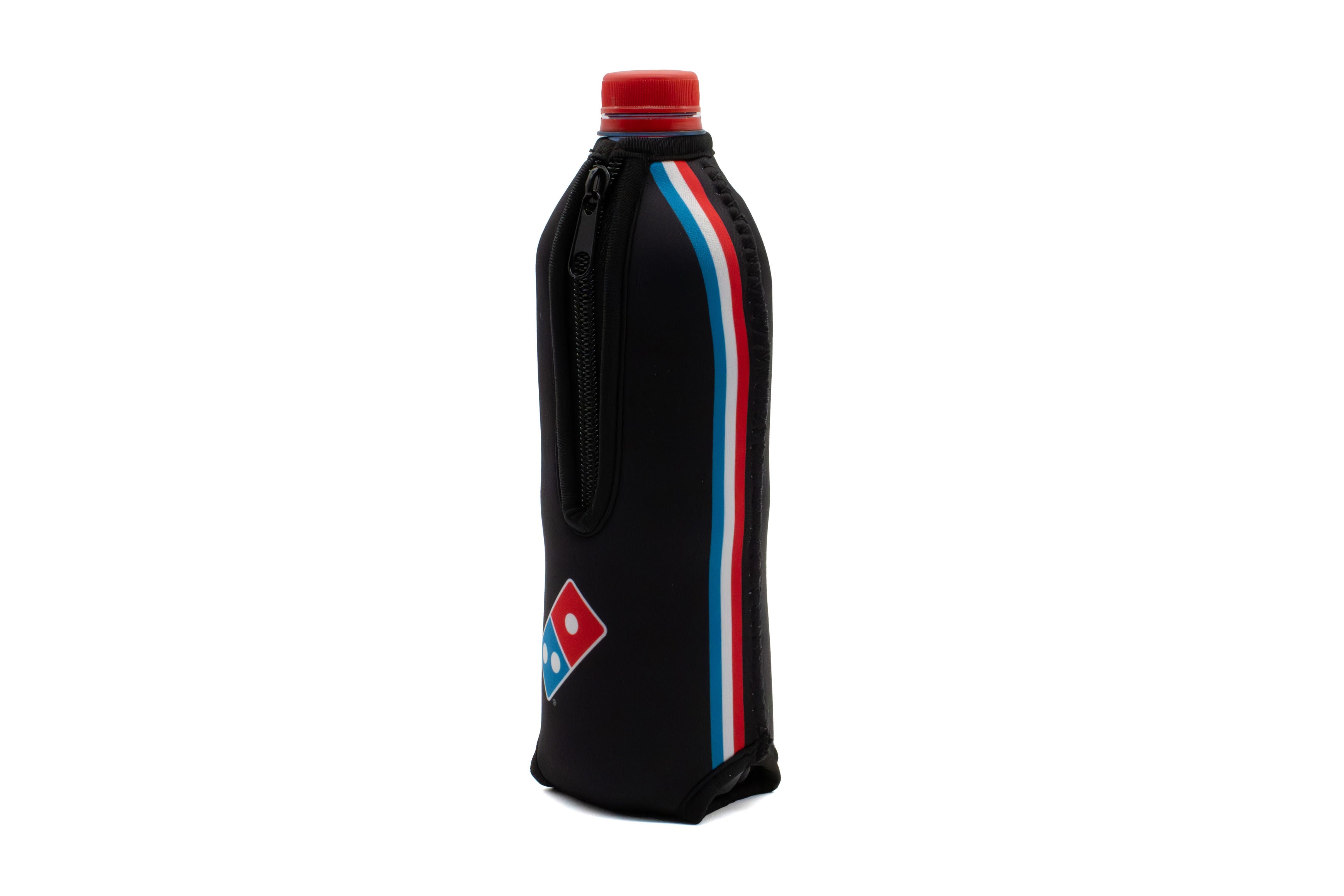 Domino's Drinks Cooler-600ml Black with Racing Stripes