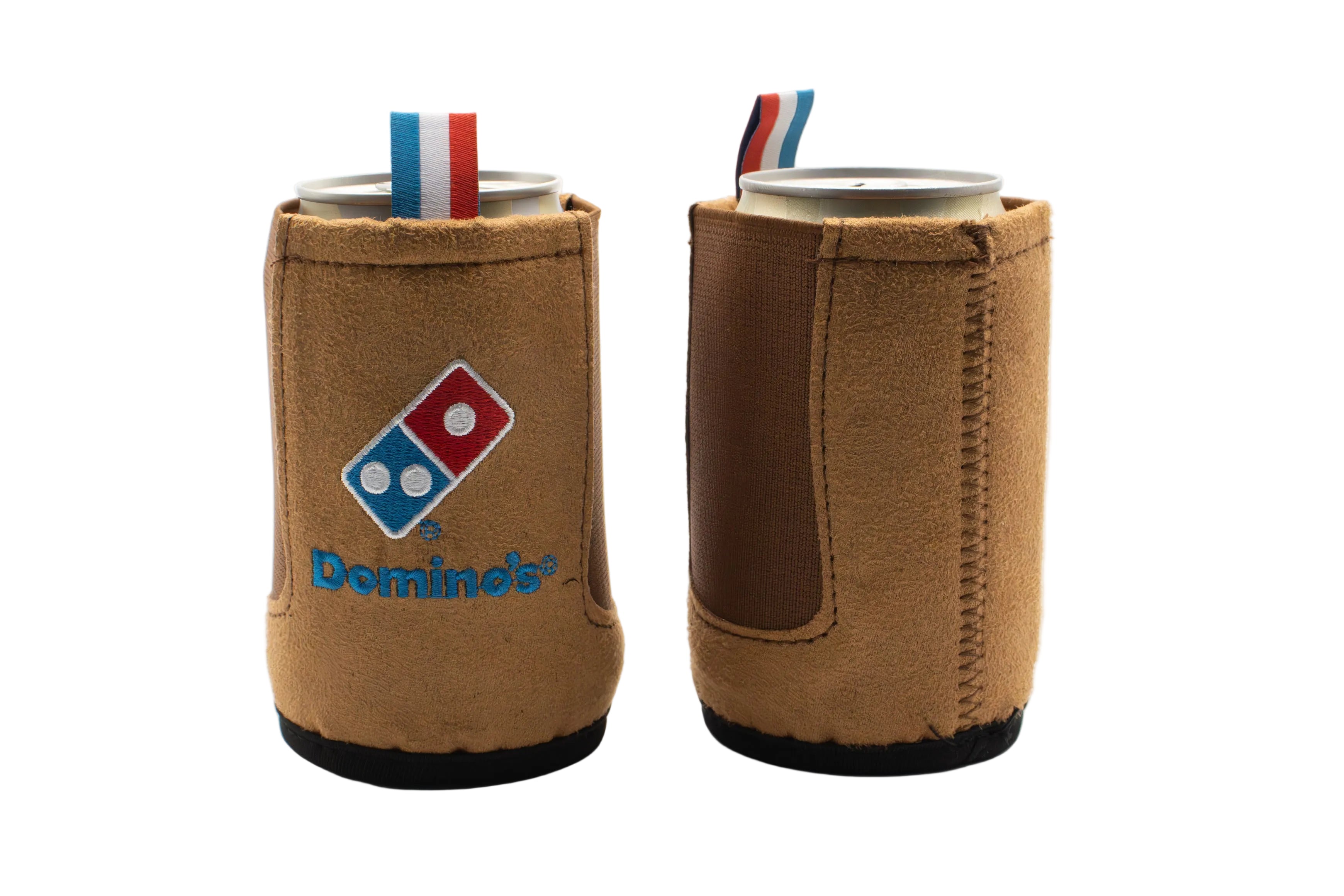 Domino's Stubby Cooler Workers Boot Racing Stripes