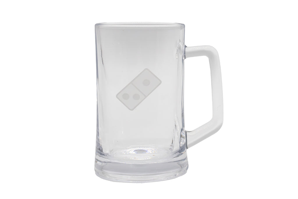 Domino's Glassware — Beer Mug 400ml, Etched