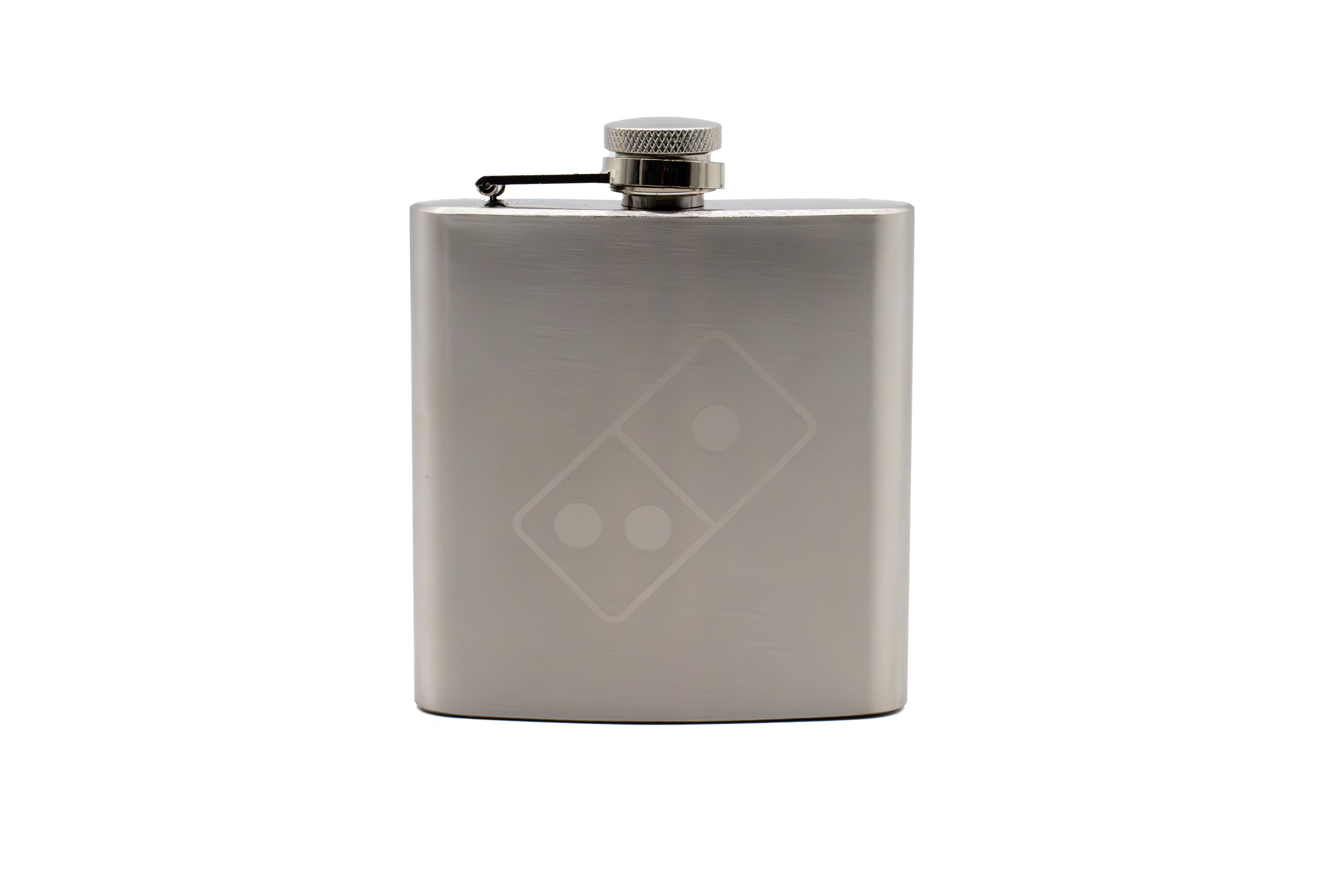 Domino's Hip Flask — 200ml, Silver