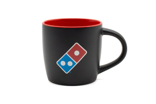 Drinks-Mugs-Favoured 2 Tones-300ml-Matt Black/Red