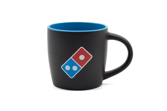 Drinks-Mugs-Favoured 2 Tones-300ml-Matt Black/Cyan