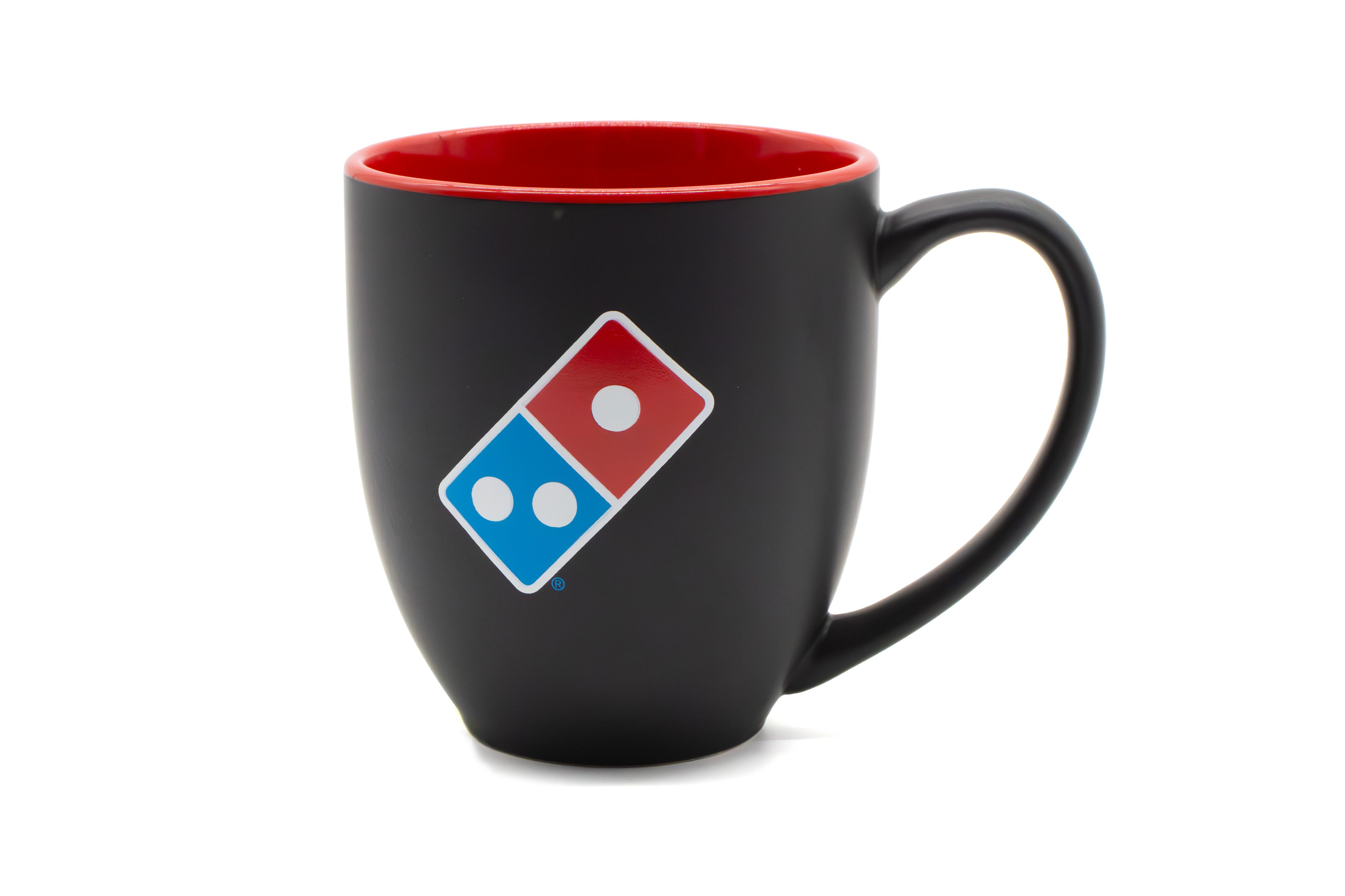 Domino's Mug — My Favourite, 450ml, Matt Black/Red