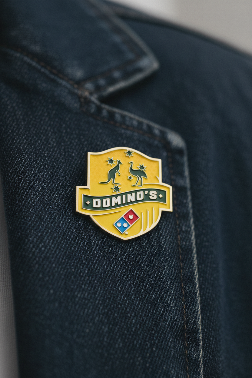 Domino's Enamel Pin Aussie Shield