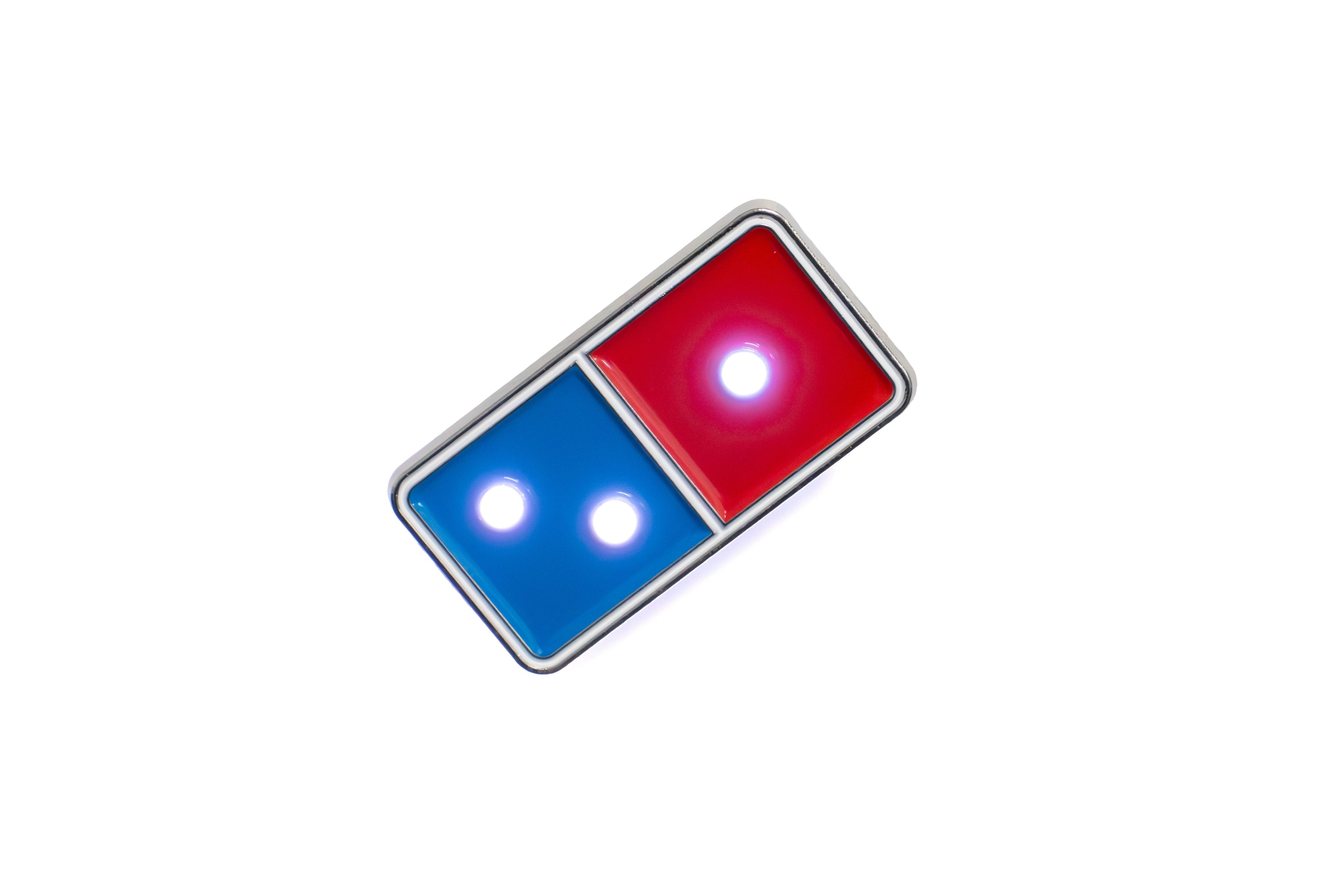Domino's Tile Logo Flashing Pin