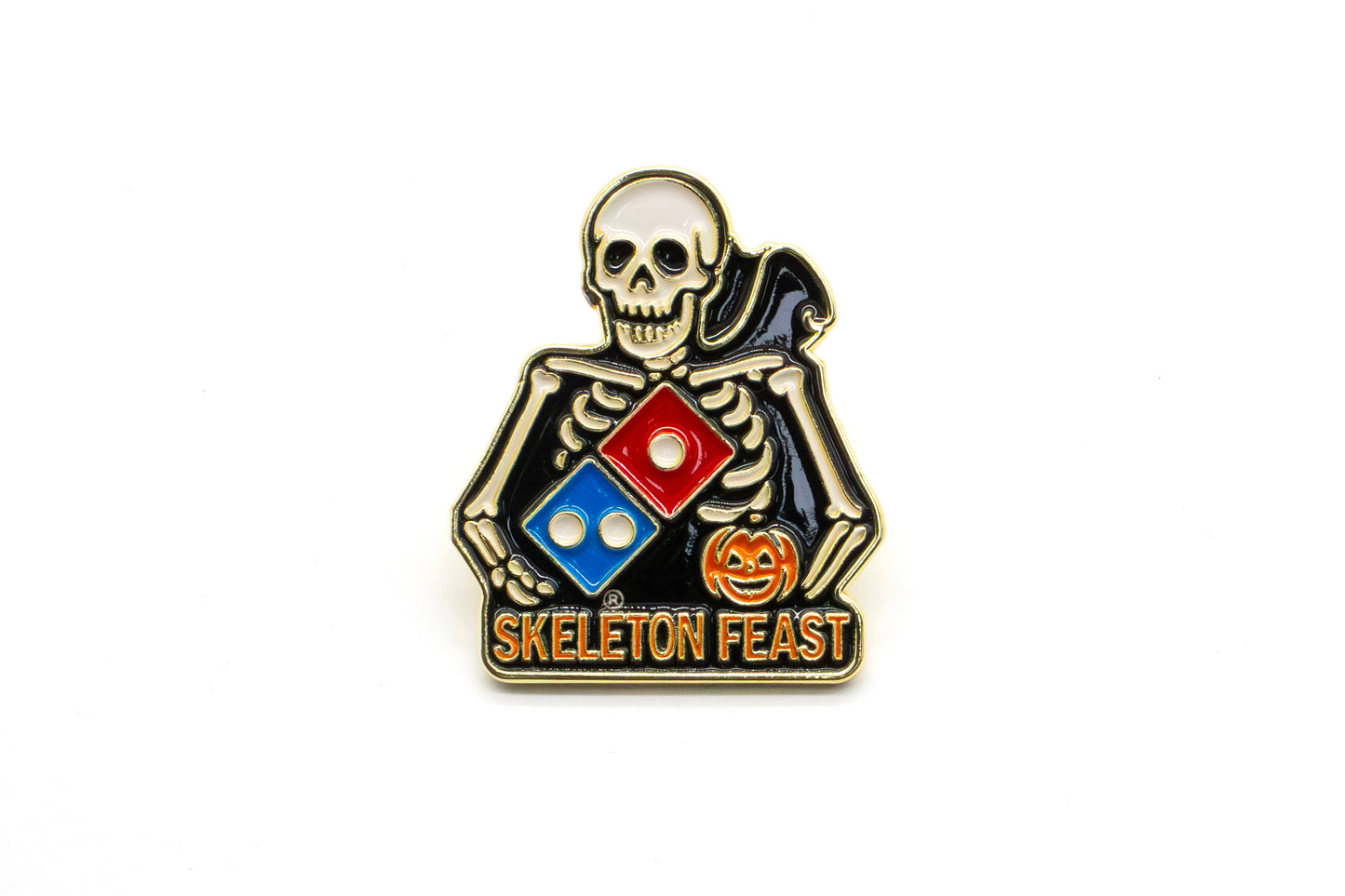 Enamel Pin Skeleton Feast