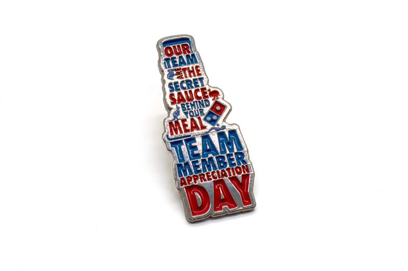 Domino's Enamel Pin Team Member AU