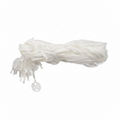 White Ribbons and Clips (Pack of 50)